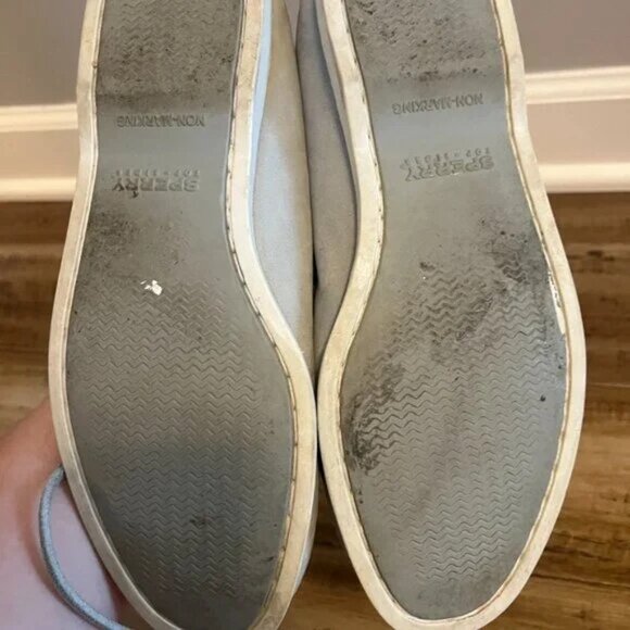 Sperry Light Blue and Gray Boat Shoes - Picture 3 of 4